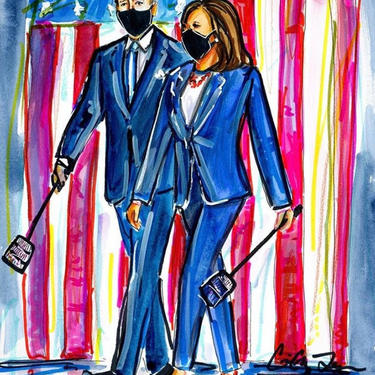 Swat Team 2020 Political Art by Cris Clapp Logan 
