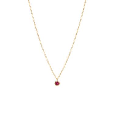 Ruby Choker Pendant Necklace