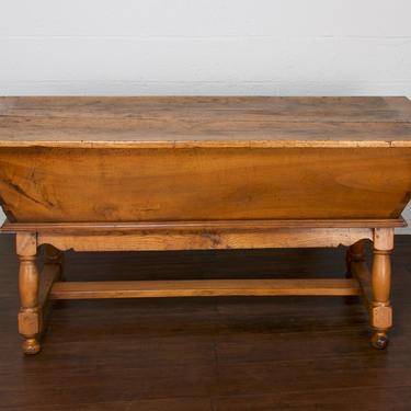 19th Century Country French Provincial Birch Dough Bin. Console Table. Kitchen Island. Kitchen Table. Blanket Chest. Credenza. Tv Stand. 