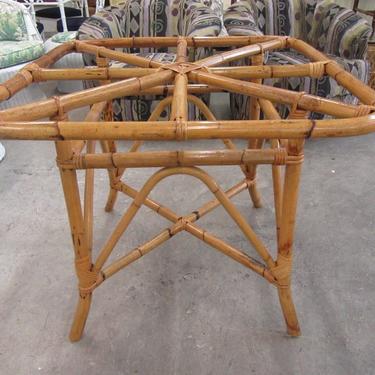 Island Style Burnt Bamboo Game Table