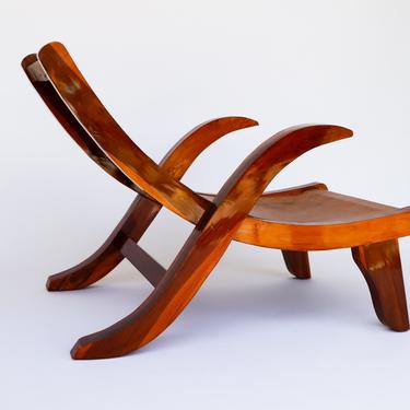 Mexican Modernist Butaque chair in the style of Clara Porset