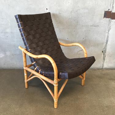 Basket Weave Bamboo Chair