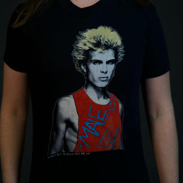 RARE Vintage 80s Billy Idol &quot;Male Love&quot; T-Shirt by ThunderbirdSalvage