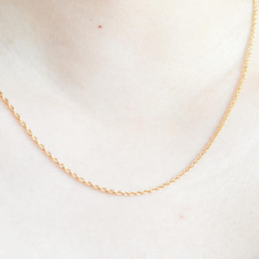 Annie 14k gold dainty rolo chain necklace, ultra thin rolo chain link necklace, gold dainty chain necklace, gold thin necklace, dainty chain 