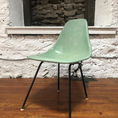 Mid century modern side chair fiberglass shell chair mid century accent chair 