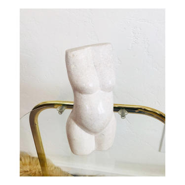 Vintage Figurative Stone Nude Sculpture 