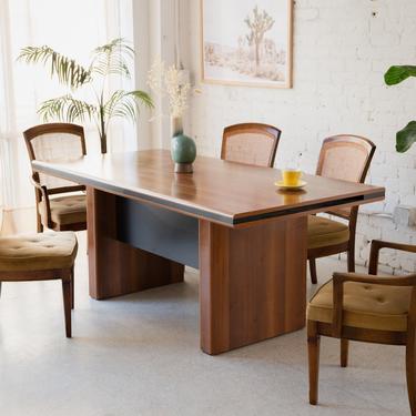 Vintage Sleek Dining Table or Executive Desk