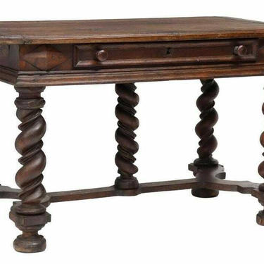 Antique Desk, French Louis XIII Style Oak Writing Table, 19th C., 1800's!