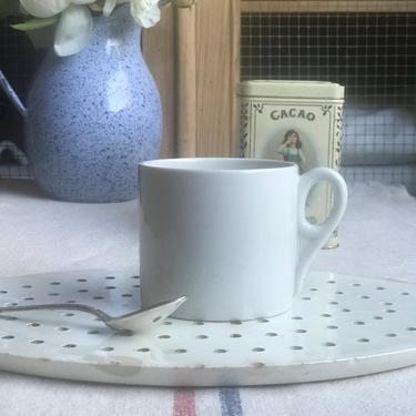 Beautiful heavy ironstone vintage Dutch restaurant mug 
