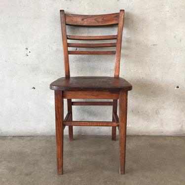 19th Century Wooden School Chair