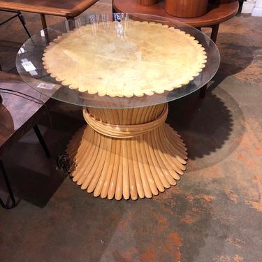 McGuire Bamboo End Table 
