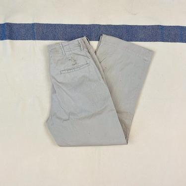 Size 28x28 Vintage 1950s US Army Khaki Chino Pants 