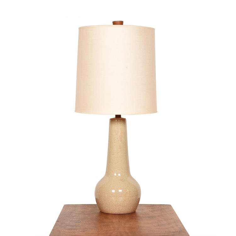 Vintage Martz Sand Colored Table Lamp