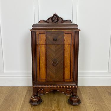 NEW - Rare 1934 Antique Nightstand, Accent Table, Vintage Bedroom, Solid Wood Furniture 