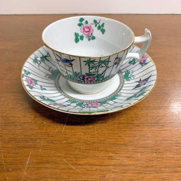 Antique Booth's China Springtime Tea Cup and Saucer 