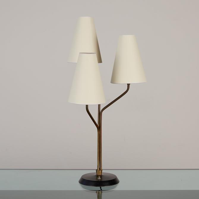 Jean Royère Style Tri Shade Table Lamp, Key West Style Floor Lamps