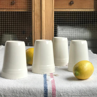 Lovely set of 4 vintage Dutch  rare ironstone cups from a famous maker Societe Maestricht 
