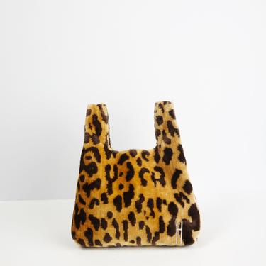 HAYWARD Animal Print Velour Mini Tote Bag