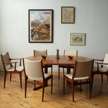 Set of 6 chairs by Johannes Andersen for Uldum Møbelfabrik 