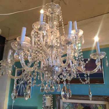 Not a Chance | Large Italian Crystal Chandelier