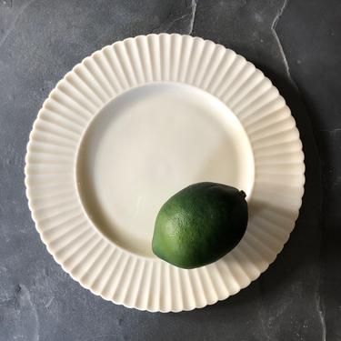 Vintage Lenox Porcelain Salad Plates, Lenox Temple, set of 8, dessert plates, off white luncheon plates, ivory china plates 