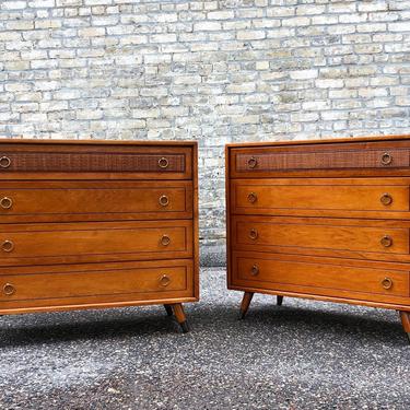 Mid-century Cherry Bachelor Chests 
