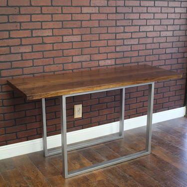 Modern Table - Industrial Solid Wood / rustic entryway table / sofa table / steel table / couch table / console table / buffet 