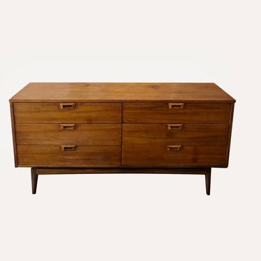 Free and insured Shipping Within US - Mid Century Modern Six Drawer Dresser 