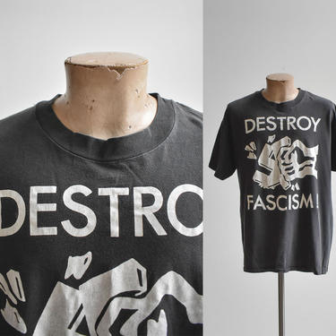 Rotz Records Destroy Fascism Tshirt 