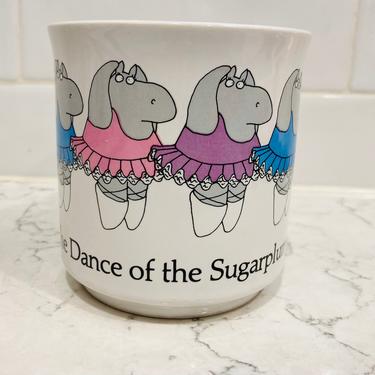 Vintage The Dance of the Sugarplum Fairies by Sandra Boynton, Antique Hippo Dancing Ballerina Mug by LeChalet