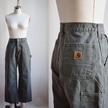 Vintage 1990s Carhartt Dungarees | 30&quot; W | Vintage Canvas Work Pants | Jeans 