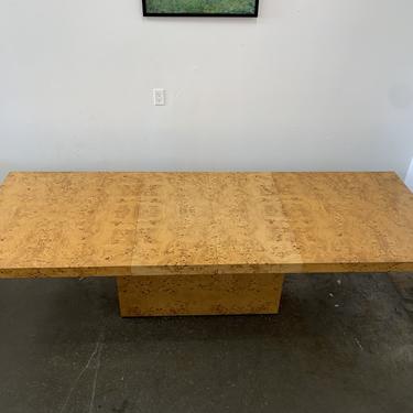 Mid-century Modern Milo Baughman Burlwood Dining Table