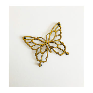 Vintage Brass Butterfly Trivet 