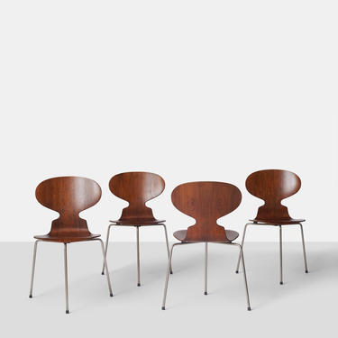 Set of Four Ant Chairs #3100 by Arne Jacobsen