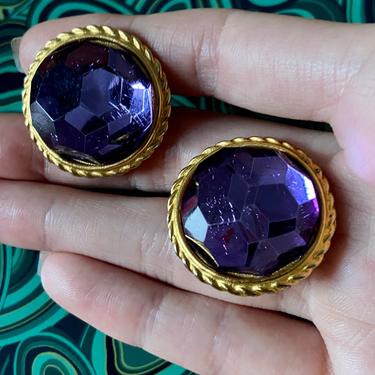 Reserved purple earrings
