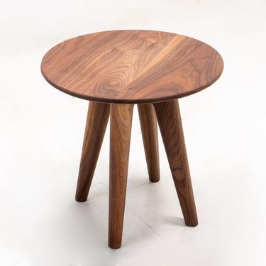 Mid-Century Modern Side Table Walnut 
