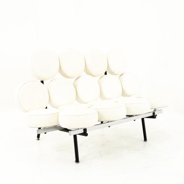 George Nelson For Herman Miller Style Mid Century Marshmallow Sofa White - mcm 