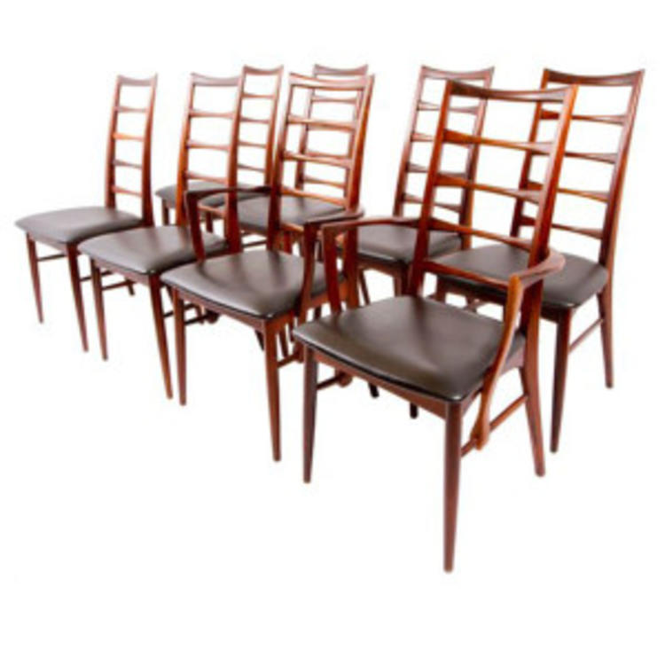 Set of 8 Koefoed Hornslet Danish Modern Rosewood Dining Chairs