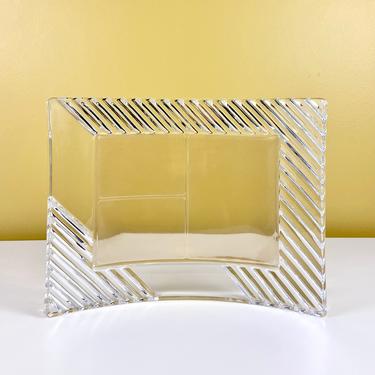 Curved Crystal 80s Photo Frame 