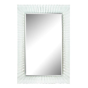Elegant Mirror with Molded Glass Frame 1970s