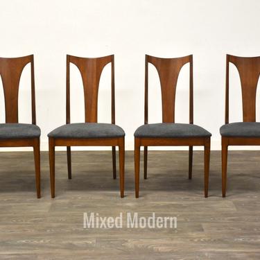 Broyhill Sculptra Walnut Dining Chairs - Set Of Four 