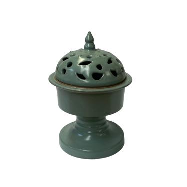 Ru Ware Celadon Green Crackle Ceramic Incense Holder Display ws1420E 