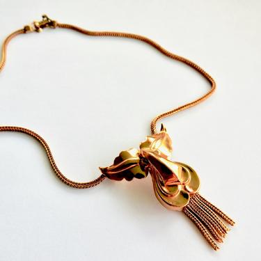 Antique Art Deco, Fringe Tassel Necklace 