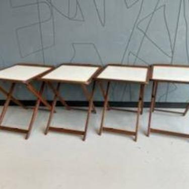 Mid Century Modern Arthur Umanoff Folding Trays(set of 4) 