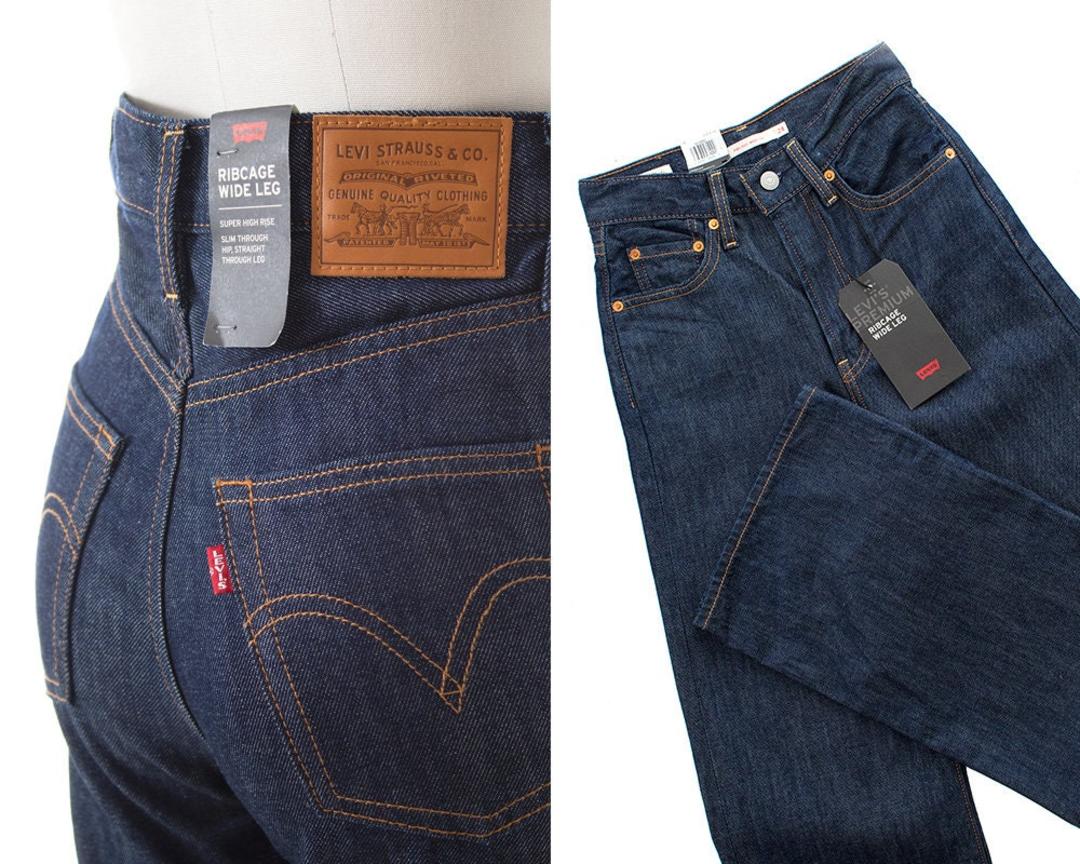 Vintage Style Jeans | 1940s 1950s Inspired LEVI'S Deadstock Dark Blue ...