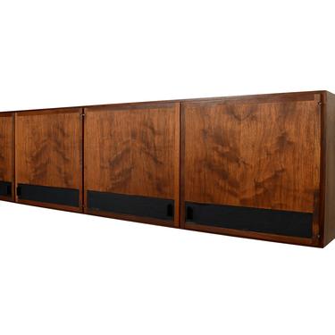 Walnut Floating Cabinet Credenza Founders Furniture Mid Century Modern 