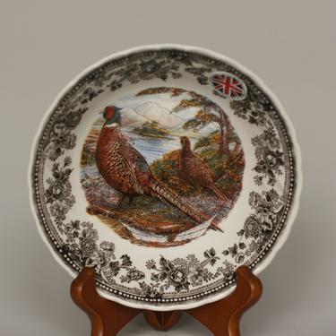 vintage Queen's pheasant cereal bowl made in england quintessential game 