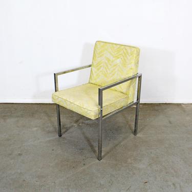 Milo Baughman Lounge Chair Mid-Century Modern Vintage Chrome Accent Arm Chair/Dining Chair 