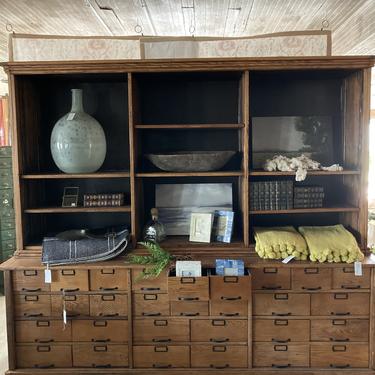 Vintage Hardware Store Wall Cabinet