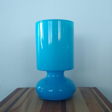 Vintage Modern Ikea Lykta Turquoise Table Lamp 